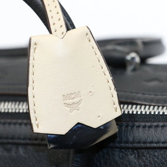 MCM Calfskin Ottomar Monogram Essential Boston Bag - Picture 8 of 15